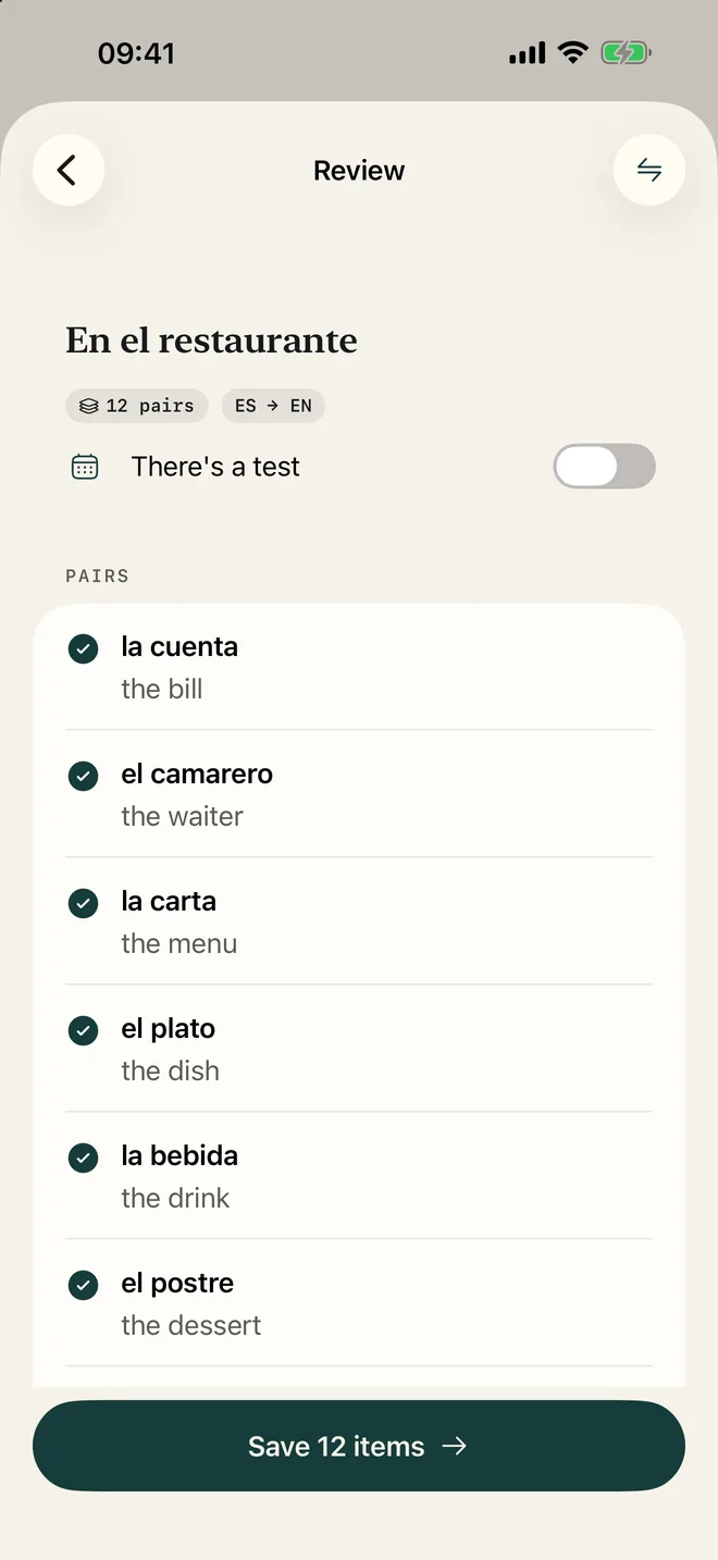 From photo to list in seconds